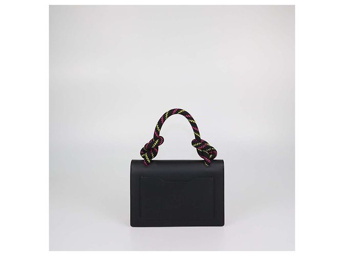 Off White Borsa a mano Off-White Gummy Jitney 1.4 in pelle nera Nero - vista 3