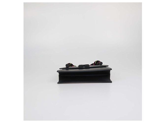 Off White Borsa a mano Off-White Gummy Jitney 1.4 in pelle nera Nero - vista 4