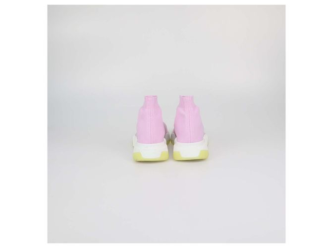 Sneakers Balenciaga Pink Knit Speed Trainer Rosa - vista 5