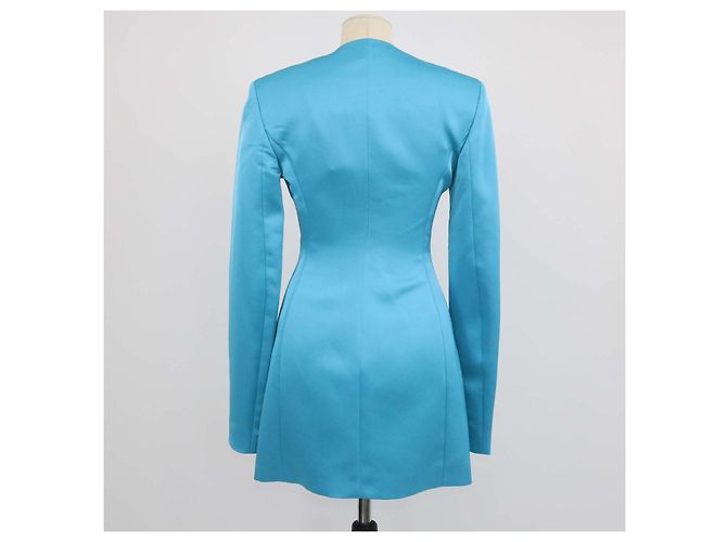 The Attico Capri Blue Jacqueline Mini-Kleid aus Polyester Blau - Ansicht 3