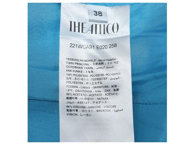 The Attico Capri Blue Jacqueline Mini-Kleid aus Polyester Blau - Ansicht 6