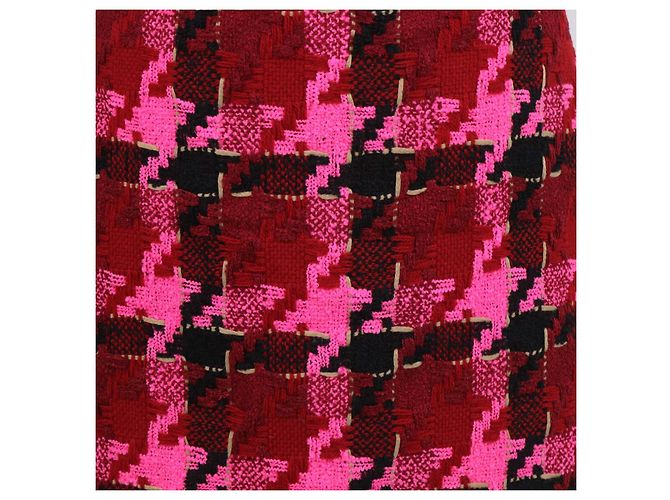 Versace Multicolor Blend Wool Rib Knit Patterned Mini Skirt Multiple colors - view 4