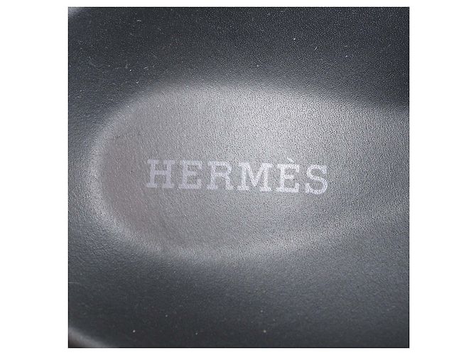 Hermès Mules Go Hermes in camoscio grigio - vista 6