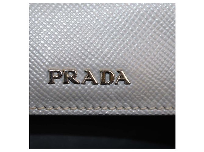 Prada Double Handle Tote aus grauem exotischem Leder und Leder-Patchwork - Ansicht 5