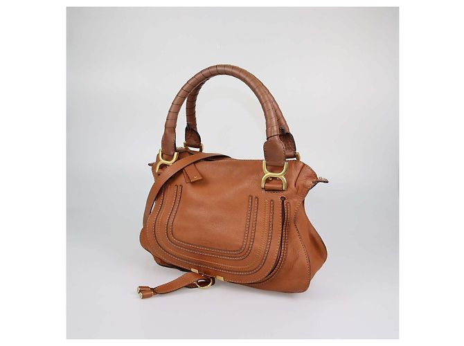 Chloé Borsa a tracolla Chloe Marcie Medium in pelle marrone - vista 2