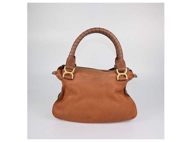 Chloé Borsa a tracolla Chloe Marcie Medium in pelle marrone - vista 3