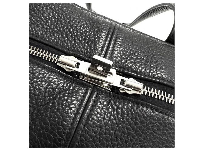 Hermès Borsa Hermes Taurillon Clemence Victoria 35 Nero - vista 14