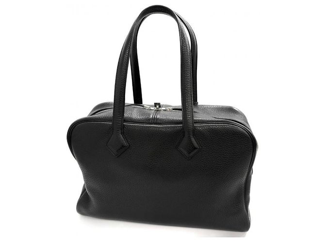 Hermès Borsa Hermes Taurillon Clemence Victoria 35 Nero - vista 2