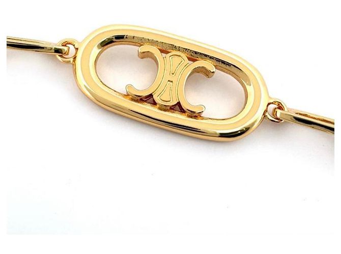 Céline Collar de doble cadena Celine Triomphe Dorado - vista 2