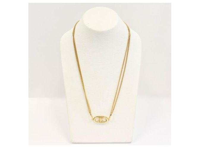 Céline Collar de doble cadena Celine Triomphe Dorado - vista 6