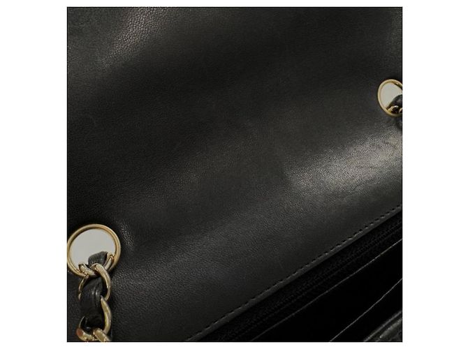 Borsa a tracolla Chanel Lambskin Matelassé 20 con catena Nero - vista 13