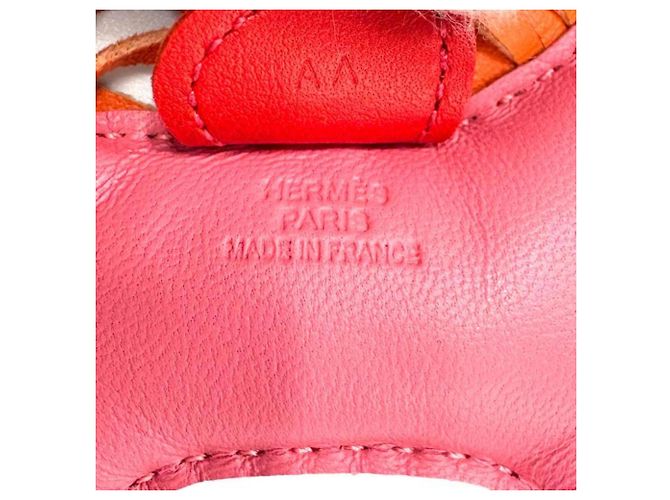 Hermès Hermes Agneau Milo Rodeo PM Bag Charm Rosa - vista 3