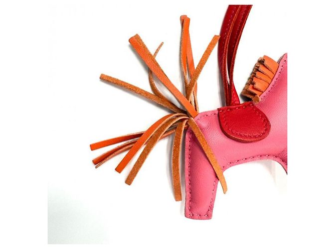 Hermès Hermes Agneau Milo Rodeo PM Bag Charm Rosa - vista 4