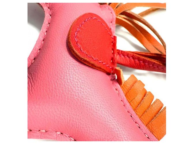 Hermès Hermes Agneau Milo Rodeo PM Bag Charm Rosa - vista 5