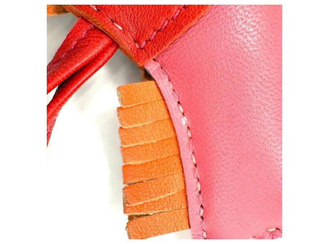 Hermès Hermes Agneau Milo Rodeo PM Bag Charm Rosa - vista 6