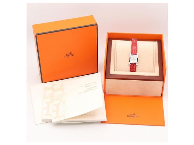 Hermès Reloj de pulsera Hermes H-Watch Mini White Shell - vista 10