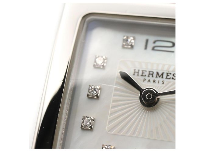 Hermès Reloj de pulsera Hermes H-Watch Mini White Shell - vista 11