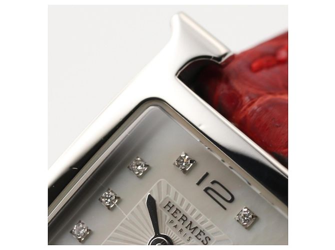 Hermès Reloj de pulsera Hermes H-Watch Mini White Shell - vista 12