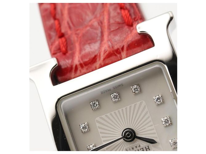 Hermès Reloj de pulsera Hermes H-Watch Mini White Shell - vista 13