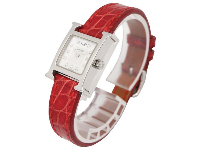 Hermès Reloj de pulsera Hermes H-Watch Mini White Shell - vista 2
