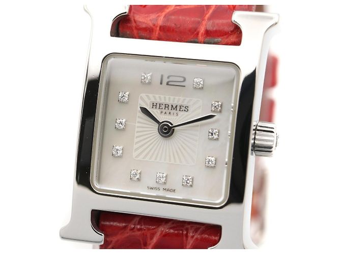 Hermès Reloj de pulsera Hermes H-Watch Mini White Shell - vista 3
