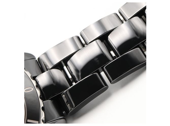 Chanel J12 12-Diamond Black Ceramic Watch - Model H5702 - view 12