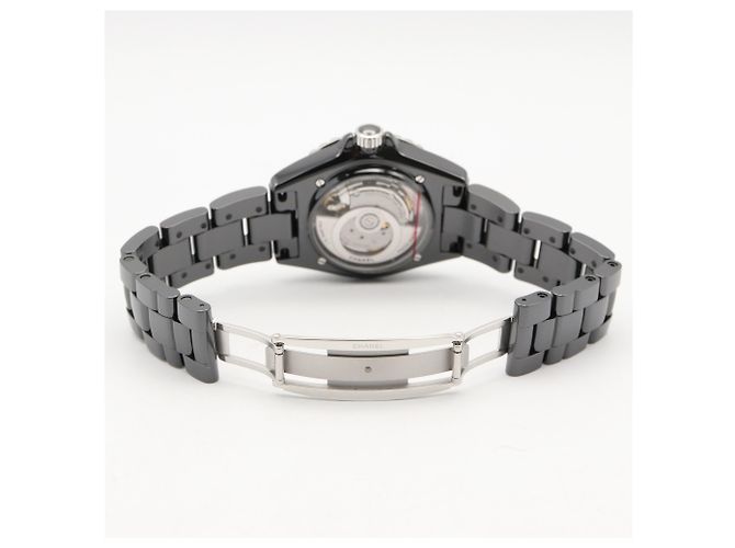 Chanel J12 12-Diamond Black Ceramic Watch - Model H5702 - view 4