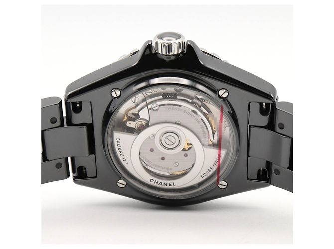Chanel J12 12-Diamond Black Ceramic Watch - Model H5702 - view 5