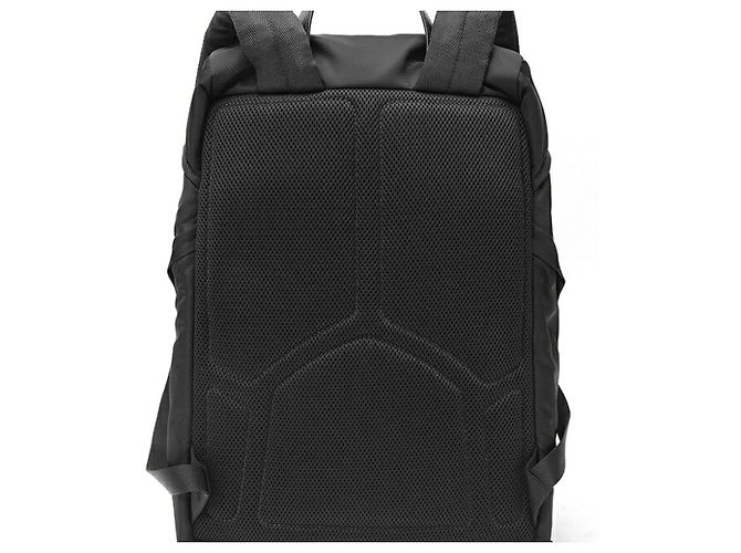 Prada Nylon x Saffiano Leather Backpack Black - view 3