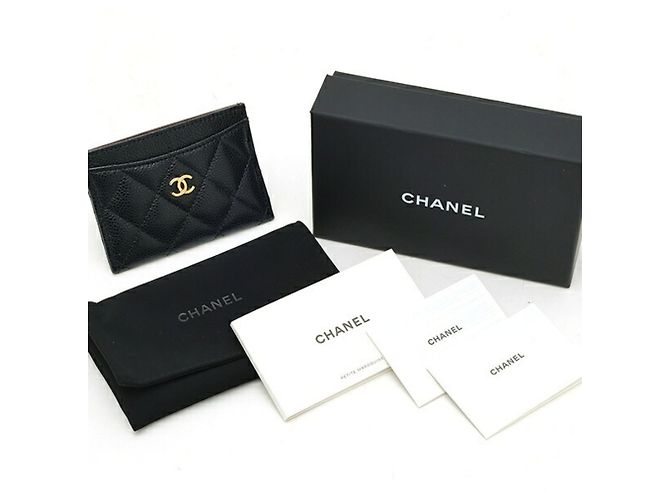 Porta-cartões Classic Matelassé Chanel Preto - vista 8