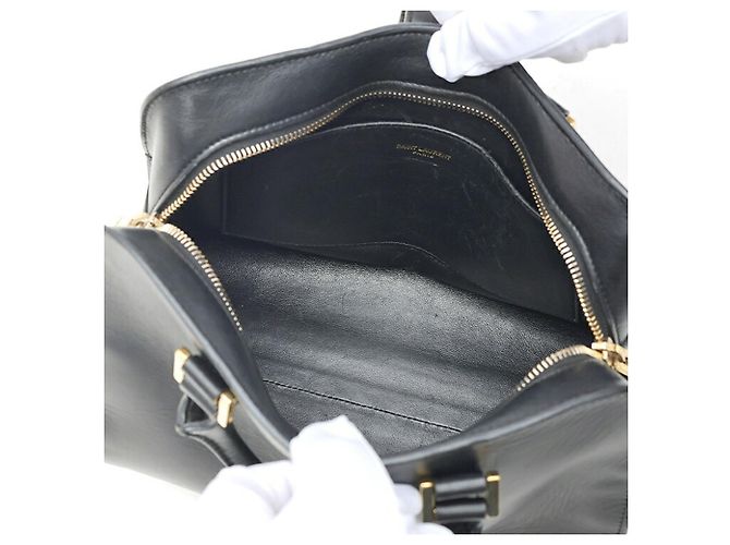 Borsa a tracolla Saint Laurent Baby Cabas Nero - vista 7