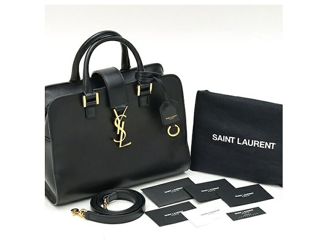 Borsa a tracolla Saint Laurent Baby Cabas Nero - vista 9