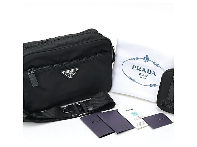 Prada PRADA Re-Nylon Schultertasche Schwarz - Ansicht 7