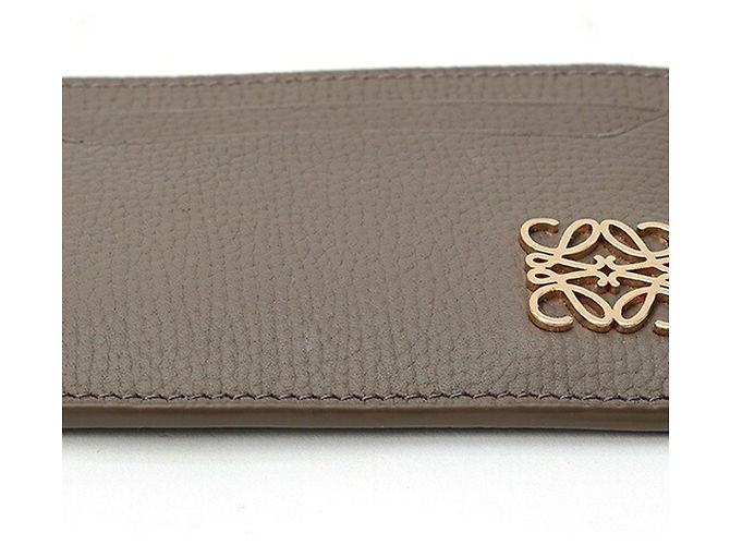 Tarjetero liso Anagram Loewe Castaño - vista 3