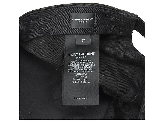 Cappellino da baseball Yves Saint Laurent 5-Panel Nero - vista 7