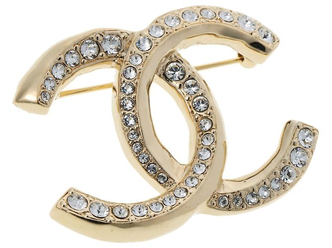Spilla Chanel Coco Mark in metallo dorato D'oro - vista 2