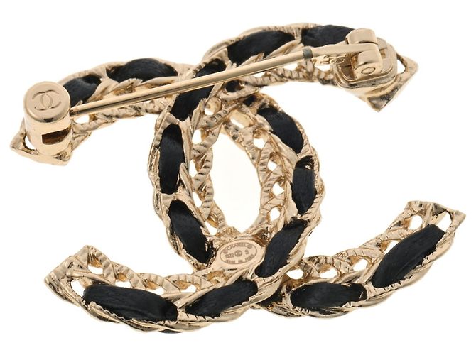 Chanel Coco Mark Brosche B22S Schwarz Golden - Ansicht 2