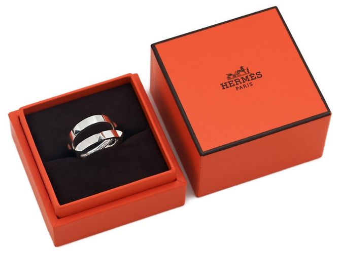 Ring Hermès Anello Doppio Hermes Clou de H - vista 6