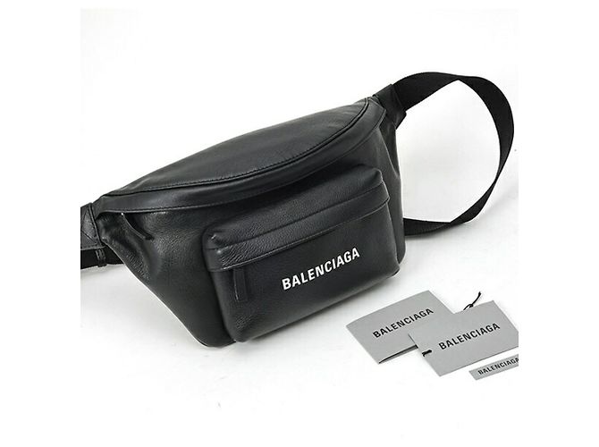 Everyday Borsa Sling Balenciaga in pelle nera Nero - vista 6