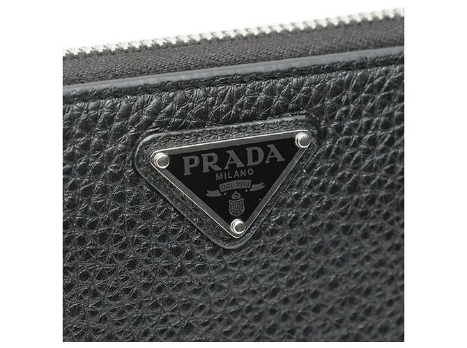 Prada Bi-Fold Long Wallet Schwarz - Ansicht 4