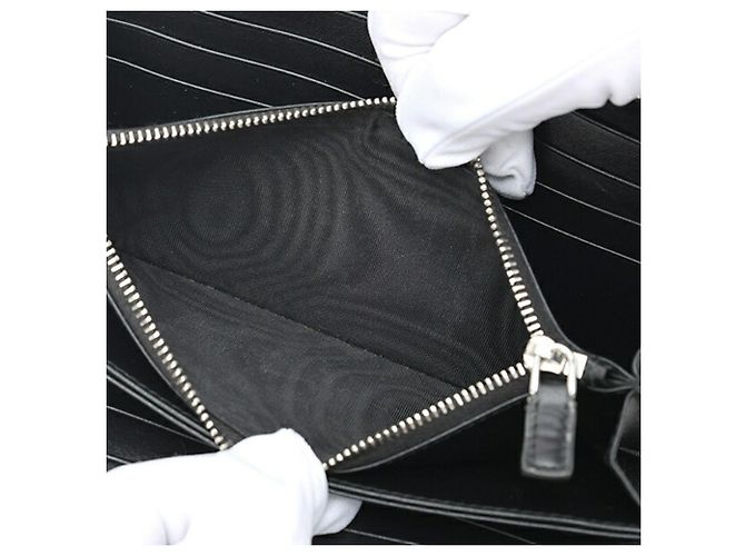Prada Bi-Fold Long Wallet Schwarz - Ansicht 7
