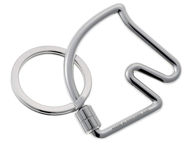Hermès Portachiavi Hermes Cheval Argento - vista 2