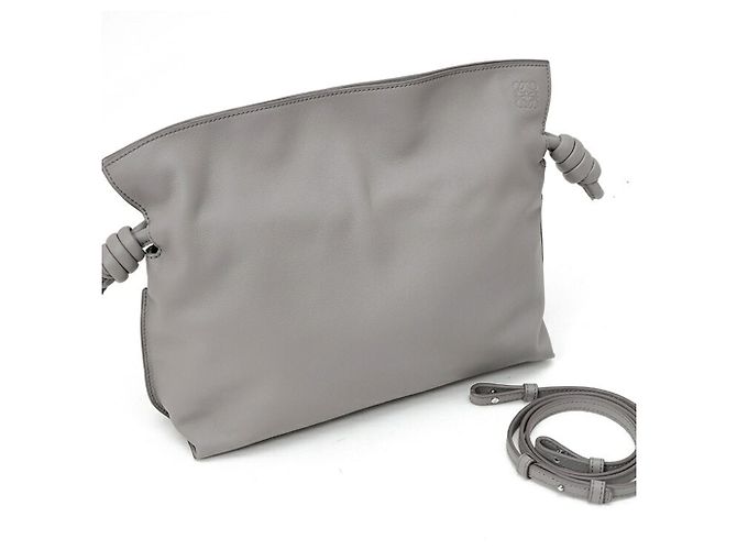 Borsa a spalla Loewe Flamenco Clutch Medium Marrone - vista 6