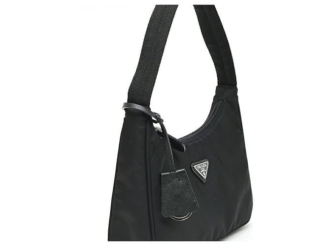 Borsa Mini Prada Re-Edition 2000 in Re-Nylon Nero - vista 2