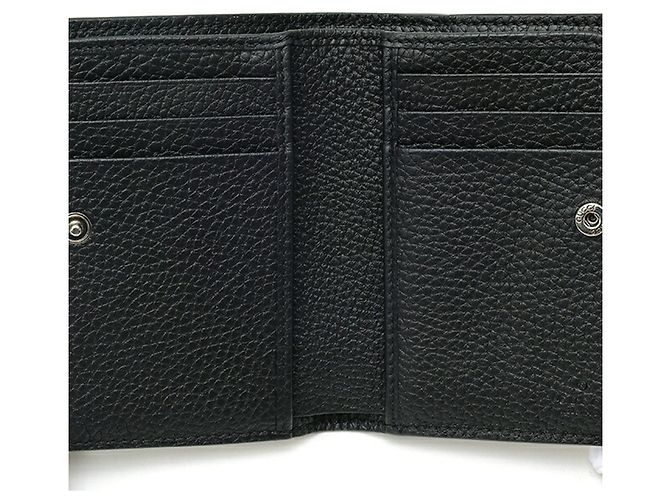 Portafoglio bi-fold per monete Gucci nero - vista 4