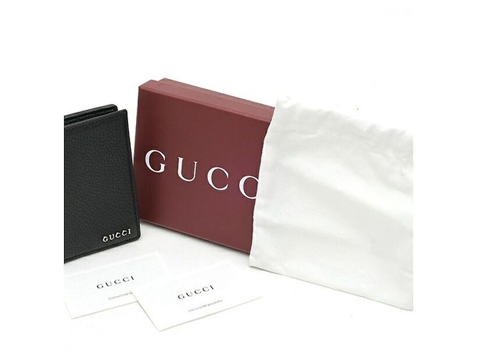 Portafoglio bi-fold per monete Gucci nero - vista 8