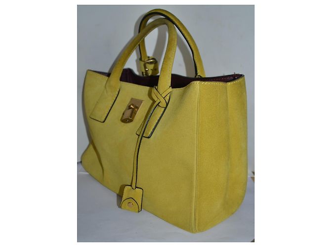 Borsa a mano Marc Jacobs in camoscio giallo - vista 5