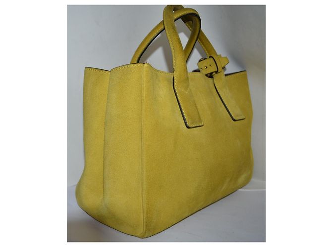 Borsa a mano Marc Jacobs in camoscio giallo - vista 6