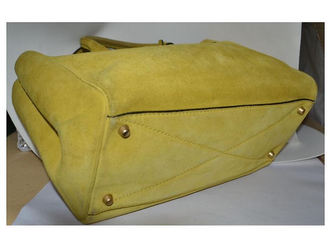 Borsa a mano Marc Jacobs in camoscio giallo - vista 7