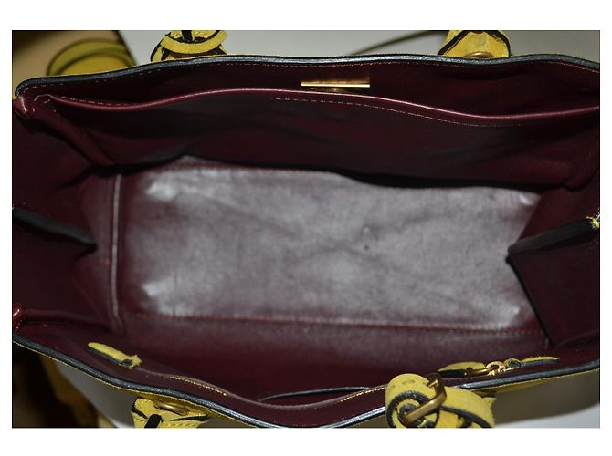 Borsa a mano Marc Jacobs in camoscio giallo - vista 9